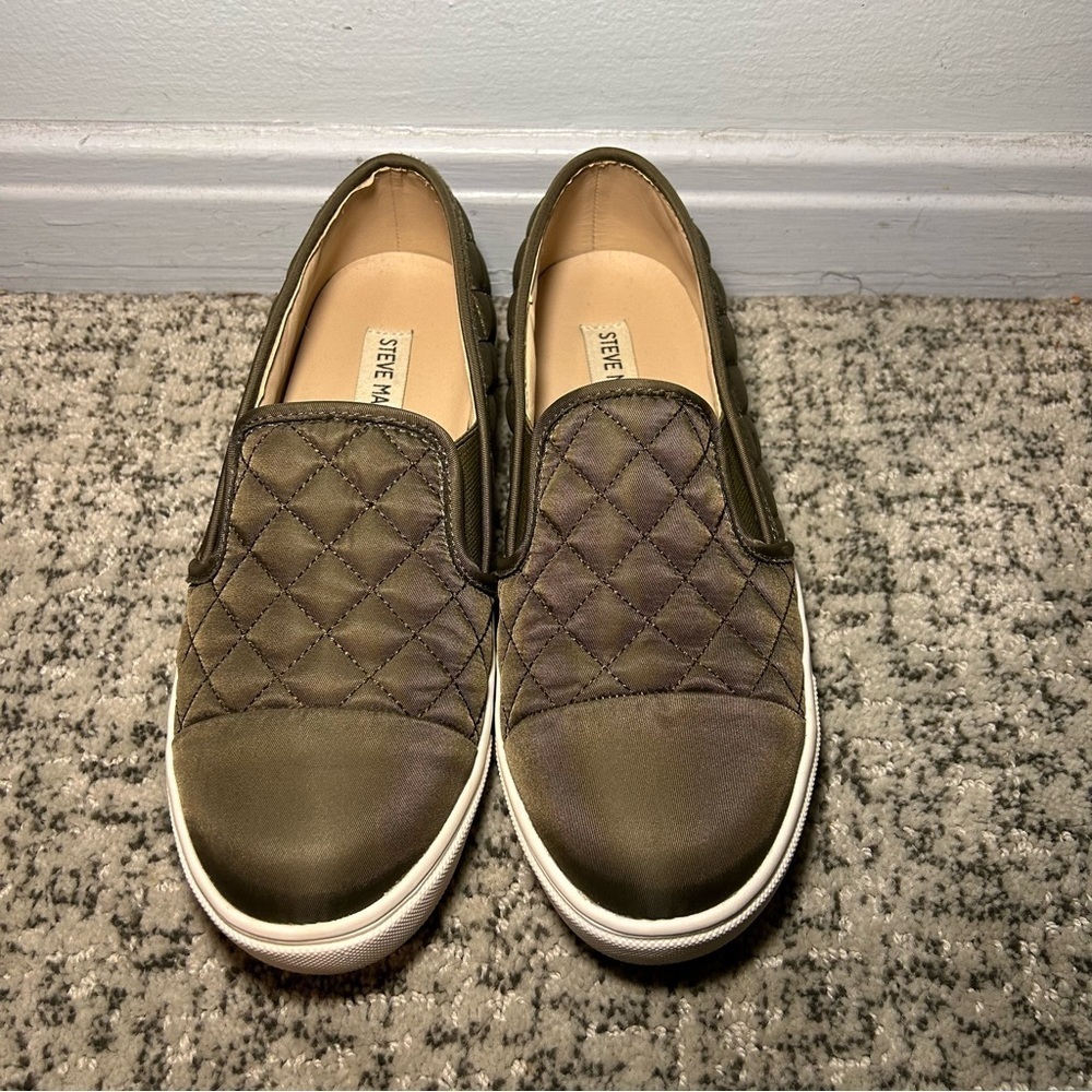 Steve Madden Green Zaander Slip-On Loafers Size 7.5